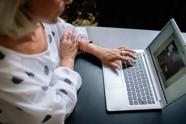 Image of woman attending online mediation Harlow services from Barker Mediation